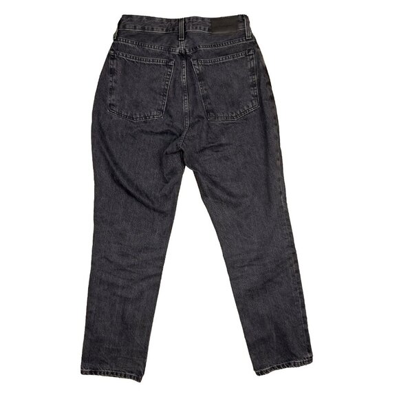 EVERLANE  The Curvy 90’s Cheeky Jeans Washed Black Ankle Lenght Jeans Denim 27 - Picture 3 of 5